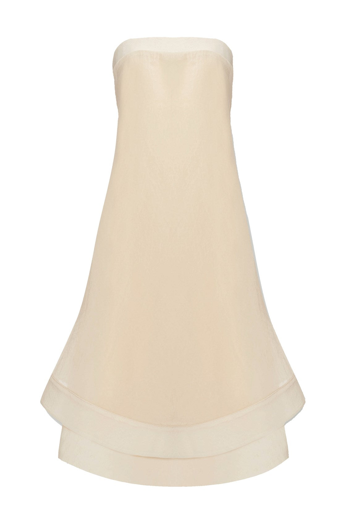 Bonnie Straplez Bej Maxi Elbise