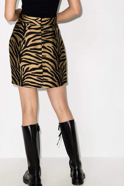 Eiko Zebra Desenli Etek