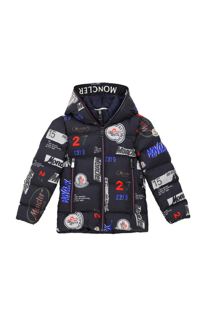 Graffi Baskılı Şişme Çocuk Mont