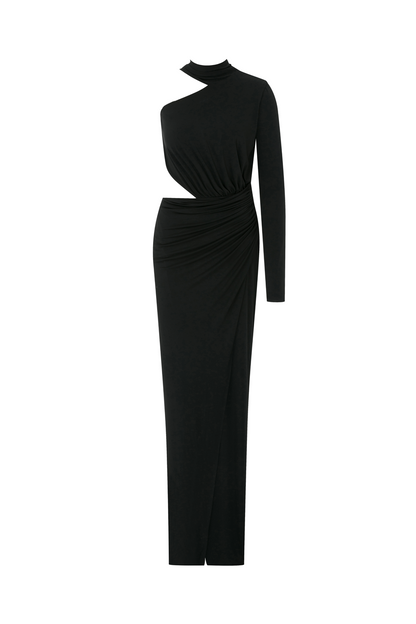 Joanna Siyah Maxi Elbise