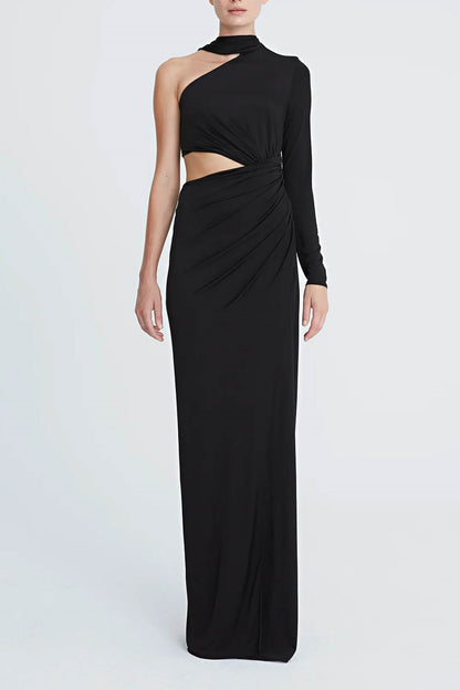 Joanna Siyah Maxi Elbise