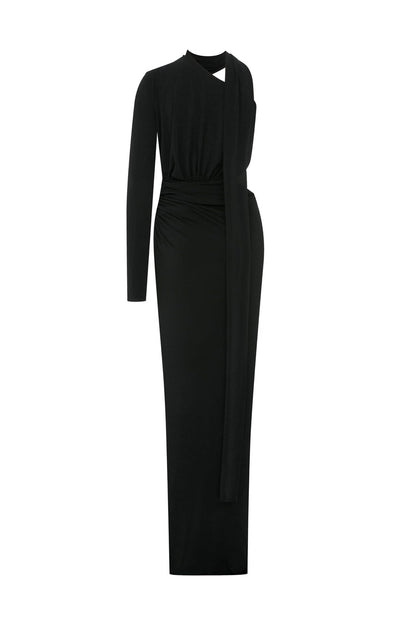 Joanna Siyah Maxi Elbise