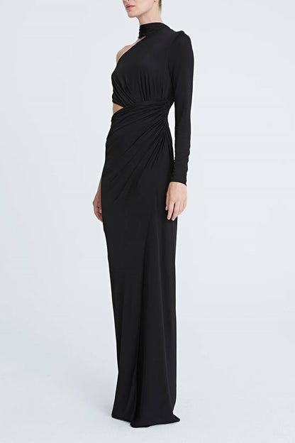 Joanna Siyah Maxi Elbise