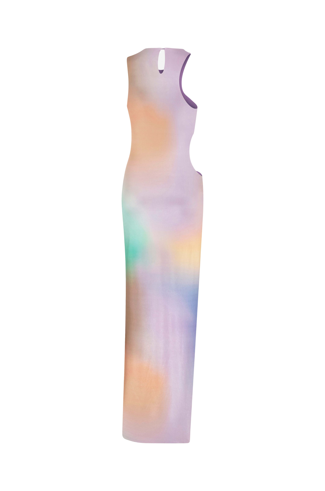 Keya Cut-Out Detaylı Çok Renkli Uzun Elbise