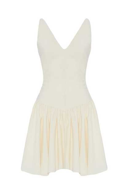 Kinsley Beyaz Mini Elbise