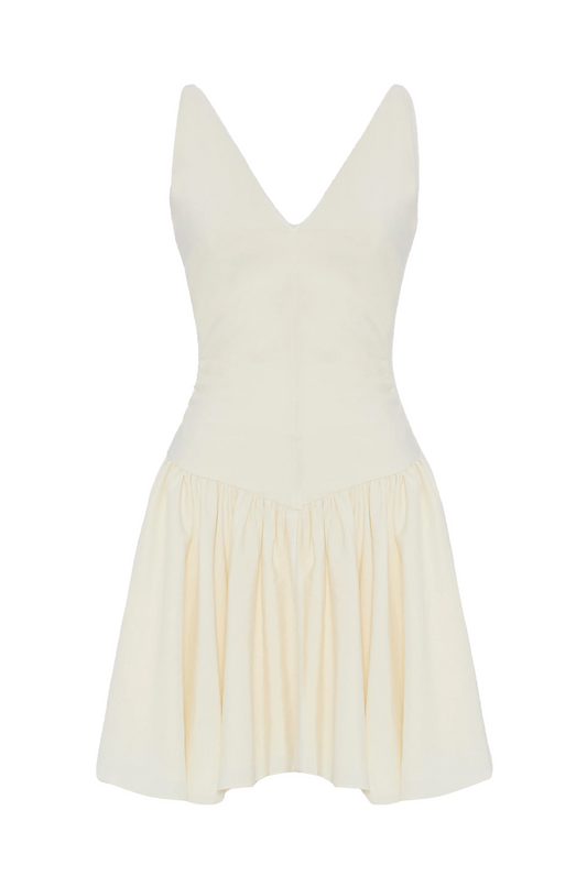 Kinsley Beyaz Mini Elbise