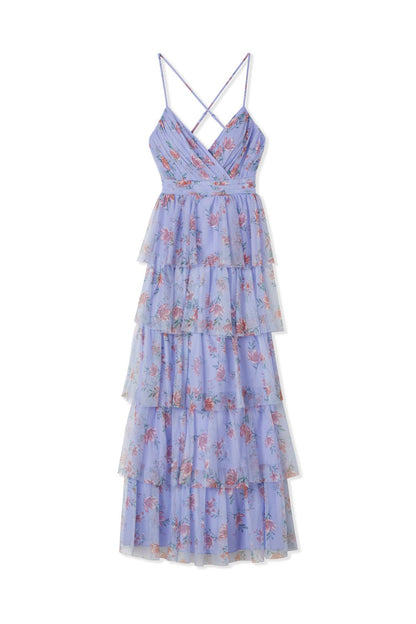 Lavender Lila İp Askılı Elbise