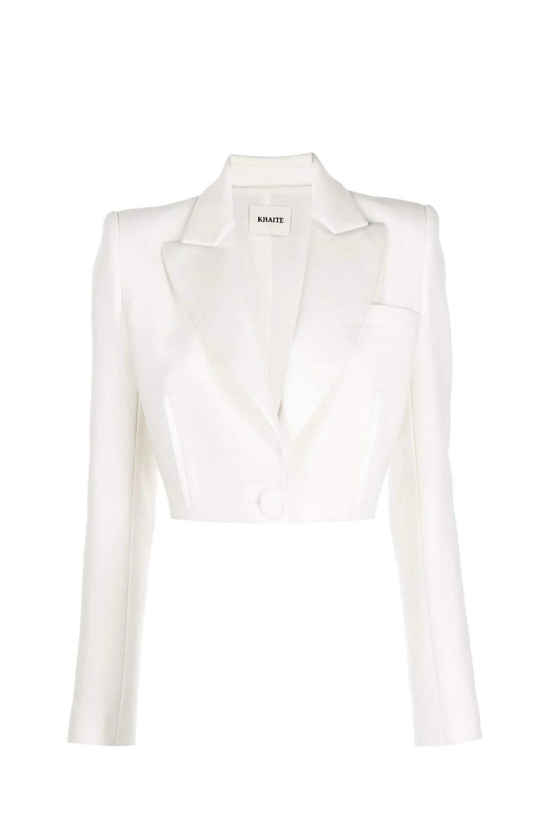 Lucille Beyaz Crop Blazer Ceket