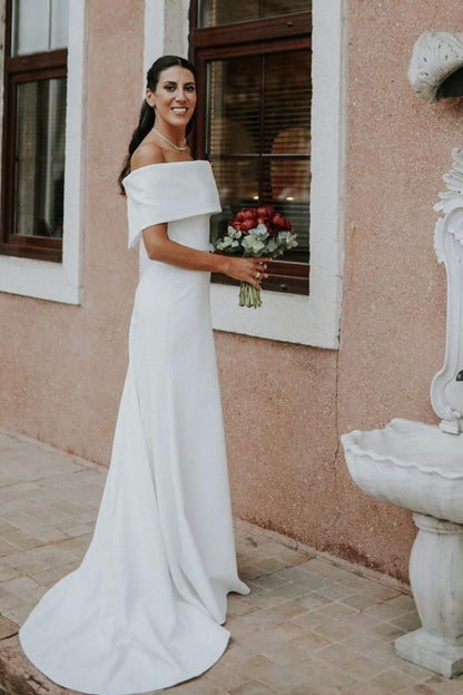 Olivia Kayık Yaka Gelinlik