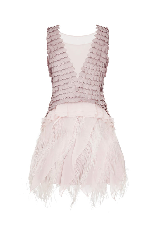 Powder Pembe Mini Elbise