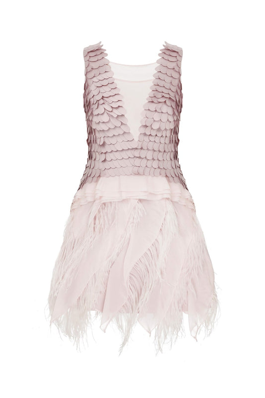 Powder Pembe Mini Elbise