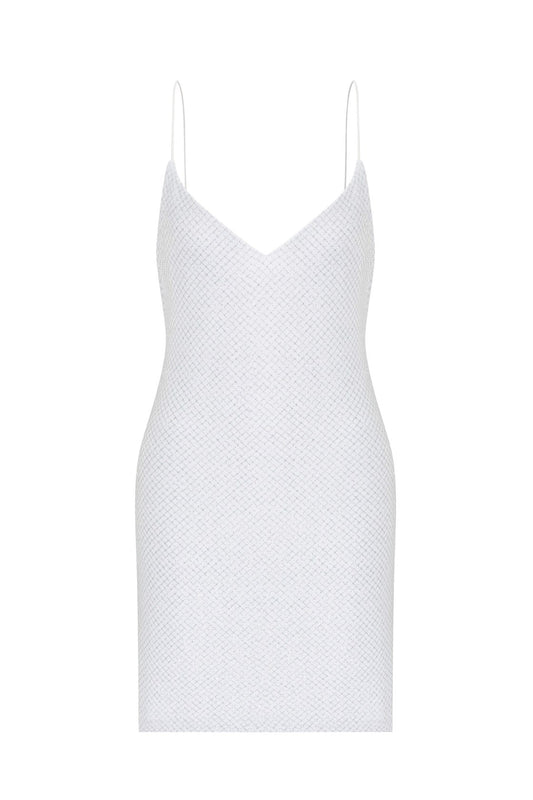 Remi Beyaz Mini Elbise